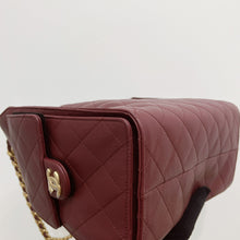 Load image into Gallery viewer, 25A Chanel 25 small in burgundy caviar, aged gold hdw
