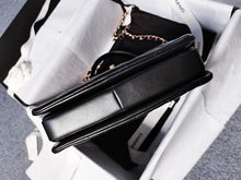 Load image into Gallery viewer, Chanel black small trendy, rose gold hdw
