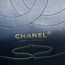 Load image into Gallery viewer, Chanel reissue navy, with gold hdw 28cm
