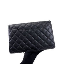 Load image into Gallery viewer, Chanel black caviar timeless clutch, silver hdw, 18 series
