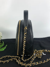 Load image into Gallery viewer, Chanel black lambskin clutch with chain, gold hdw
