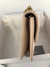 Load image into Gallery viewer, Dior cannage dioraddict in beige, with gold brass hdw
