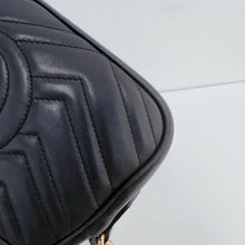 Load image into Gallery viewer, Gucci black Marmont camera bag
