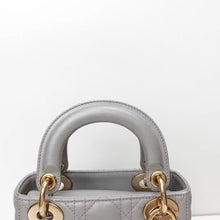 Load image into Gallery viewer, Lady Dior mini pearl grey, gold hdw
