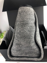 Load image into Gallery viewer, Chanel Large 24 series black and grey Deauville tote with silver hdw.
