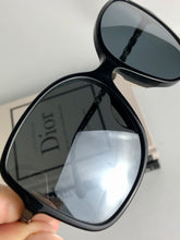 Load image into Gallery viewer, Chanel black chain link sunglasses
