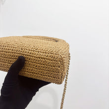 Load image into Gallery viewer, Chanel 26C Raffia Large Kelly, with gold hdw
