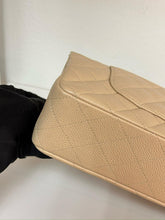 Load image into Gallery viewer, Chanel beige caviar medium classic flap, gold hdw
