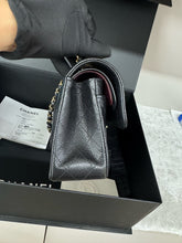 Load image into Gallery viewer, Chanel small black caviar classic flap, gold hdw chip
