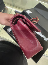 Load image into Gallery viewer, Chanel 2023 burgundy caviar classic flap, gold hdw
