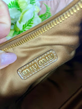 Load image into Gallery viewer, Mui mui leather wander bag, gold tone hdw
