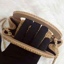 Load image into Gallery viewer, Chanel 26C Raffia Large Kelly, with gold hdw
