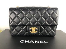 Load image into Gallery viewer, Chanel 27 series black mini, gold hdw
