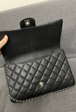 Load image into Gallery viewer, Chanel black caviar timeless clutch, silver hdw
