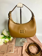 Load image into Gallery viewer, Mui mui leather wander bag, gold tone hdw
