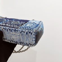 Load image into Gallery viewer, Chanel denim patchwork bag medium with silver hdw
