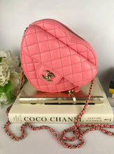 Load image into Gallery viewer, Chanel 22s large cc in love pink lambskin heart bag, gold hdw
