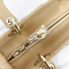 Load image into Gallery viewer, Lady Dior beige medium lambskin, gold hdw

