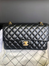 Load image into Gallery viewer, Chanel 31 series black lambskin medium classic, gold hdw
