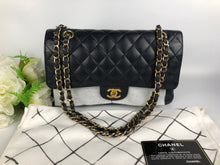 Load image into Gallery viewer, Chanel black caviar medium, gold hdw 16 series full set
