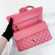 Load image into Gallery viewer, Chanel pink caviar medium classic, gold hdw 28 series
