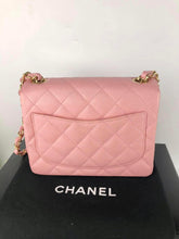 Load image into Gallery viewer, Chanel vintage pink sakura mini caviar square, 24k gold hdw
