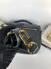 Load image into Gallery viewer, Louis Vuitton black empriente leather pochette metis, gold hdw
