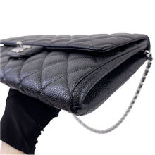 Load image into Gallery viewer, Chanel black caviar timeless clutch, silver hdw, 18 series
