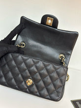 Load image into Gallery viewer, Chanel rare black caviar mini, gold hdw 24 series
