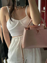 Load image into Gallery viewer, Louis Vuitton pink pearl capucines BB in taurillon leather
