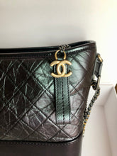 Load image into Gallery viewer, Chanel Large purple iridescent Gabrielle, aged calfskin
