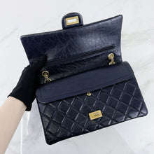 Load image into Gallery viewer, Chanel navy blue calfskin 226 medium reissue, gold hdw
