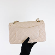 Load image into Gallery viewer, Chanel 22c light beige caviar medium classic flap, light gold hdw
