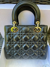 Load image into Gallery viewer, Lady Dior small black myABC, gold hdw with strap
