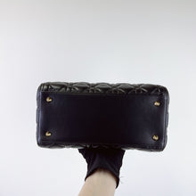 Load image into Gallery viewer, Lady Dior black medium lambskin, gold hdw

