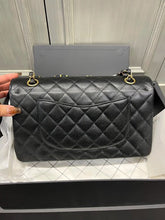 Load image into Gallery viewer, 2023 Chanel black caviar medium classic, with gold hdw
