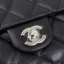 Load image into Gallery viewer, Chanel black caviar timeless clutch, silver hdw, 18 series
