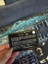 Load image into Gallery viewer, Chanel denim patchwork bag medium with silver hdw
