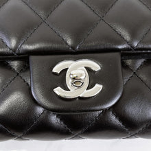 Load image into Gallery viewer, Chanel black lambskin uniform bumbag, silver hdw
