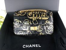 Load image into Gallery viewer, Chanel Egyptian graffiti mini reissue, rare from 19A collection croc embossed calfskin
