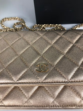 Load image into Gallery viewer, 21P Chanel 31 series gold lambskin woc wallet on chain, gold hdw
