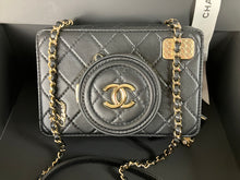 Load image into Gallery viewer, Chanel black lambskin Coco Click bag with light gold hdw
