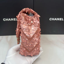 Load image into Gallery viewer, Chanel medium pink sequin bag
