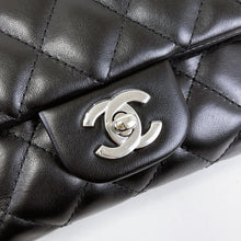 Load image into Gallery viewer, Chanel black lambskin uniform bumbag, silver hdw
