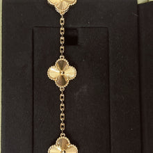 Load image into Gallery viewer, VCA Van Cleef &amp; Arpels Vintage Alhambra gold guilloche bracelet, 5 motifs
