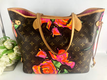 Load image into Gallery viewer, Louis Vuitton Rare Stephen Sprouse neverfull MM roses
