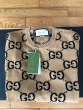 Load image into Gallery viewer, Gucci large sweater, GG logo print, tags attached
