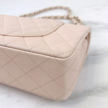 Load image into Gallery viewer, Chanel 22c light beige caviar medium classic flap, light gold hdw
