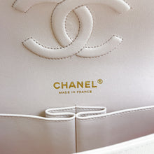 Load image into Gallery viewer, Chanel 22c light beige caviar medium classic flap, light gold hdw
