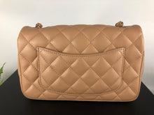 Load image into Gallery viewer, Chanel beige lambskin mini rectangular, chip
